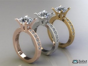 engagement ring 3D Model