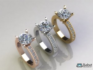 engagement ring 3D Model