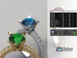 engagement ring 3D Model