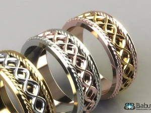 обручальное кольцо 3D Модель