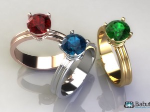 ladies ring Modelo 3D