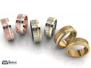 rings wedding 2 rings Modèle 3D