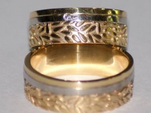 rings wedding 2 rings Modèle 3D