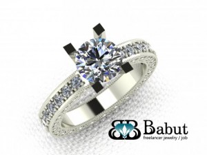 diamond ring Model 3D
