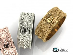 wedding rings 3D Model