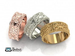 wedding rings Modello 3D