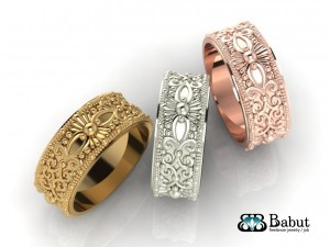 wedding rings Modello 3D