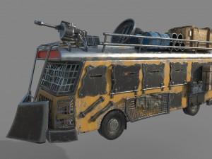 apocalypse bus 3D 모델