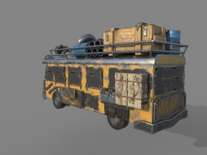 apocalypse bus 3D 모델