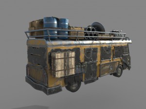 apocalypse bus 3D 모델