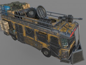 apocalypse bus 3D 모델