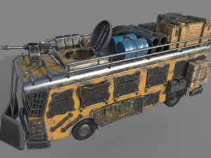 apocalypse bus 3D 모델