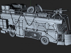 apocalypse bus 3D 모델