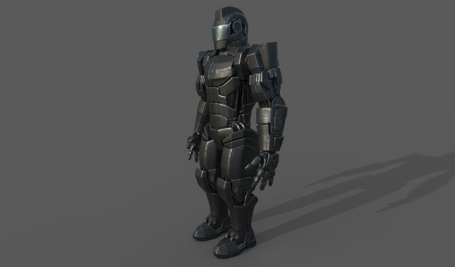 robot soldier Modèle 3D .c4d .max .obj .3ds .fbx .stl .blend 