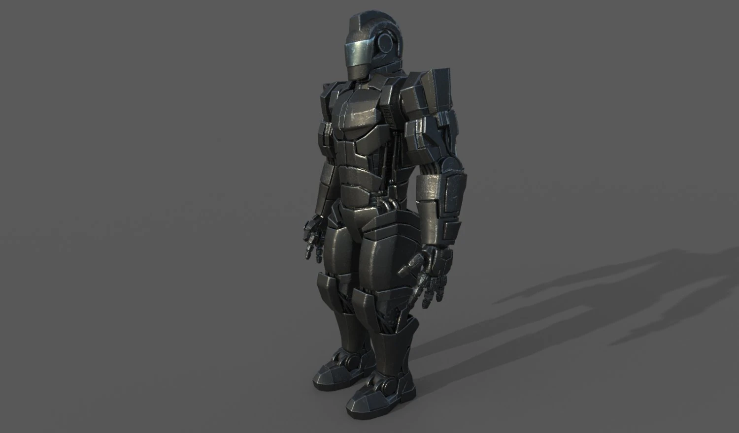 robot soldier 3D Model .c4d .max .obj .3ds .fbx .stl .blend 