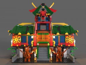 lego ninja sığınağı 3D Model