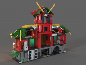 lego ninja refuge Modello 3D