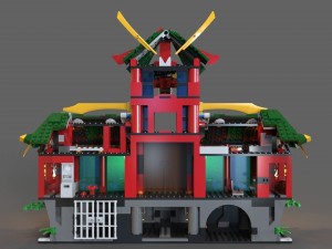 lego ninja refuge Modello 3D