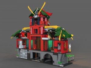 lego ninja refuge Modello 3D