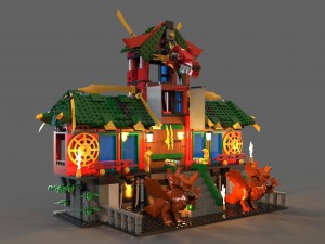 lego ninja refuge Modello 3D