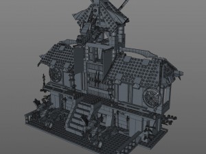 lego ninja refuge Modello 3D