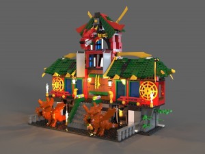 lego ninja refuge Modello 3D