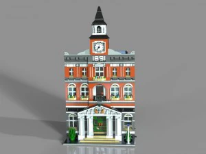 prefeitura de lego Modelo 3D