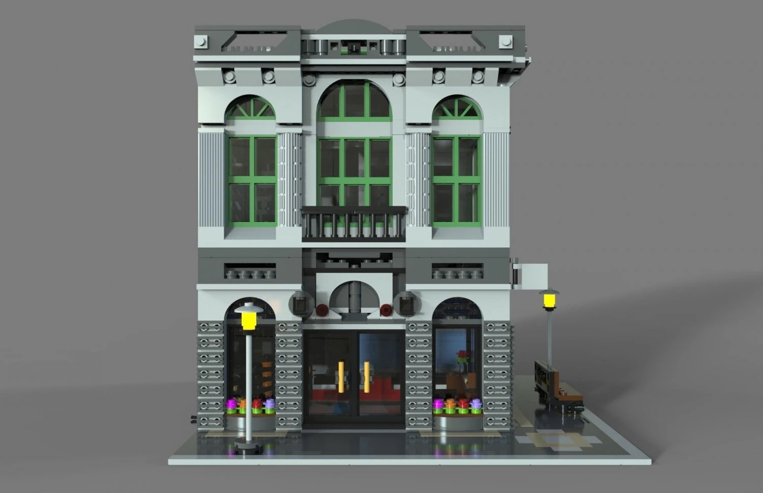 lego bank 3D Model .c4d .max .obj .3ds .fbx .stl .blend 