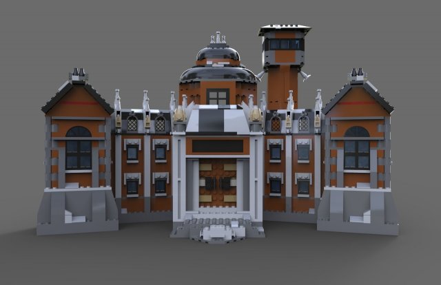 lego house estate 3D 모델 .c4d .max .obj .3ds .fbx .stl .blend 