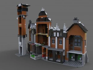 lego house estate 3D Model