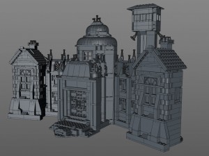 lego house estate 3D 모델