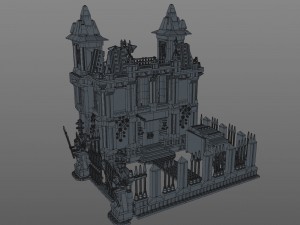 lego jail Model 3D