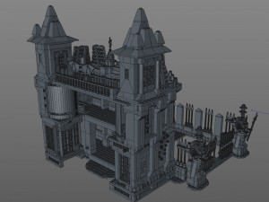 lego jail Model 3D