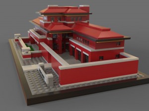 lego 3d robie house Modèle 3D