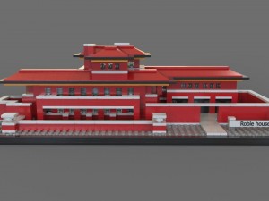 lego 3d robie house Modèle 3D