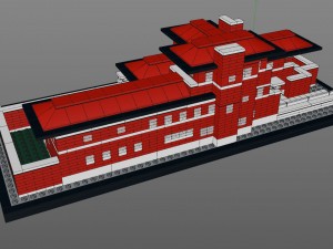 lego 3d robie house Modèle 3D