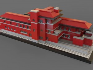 lego 3d robie house Modèle 3D