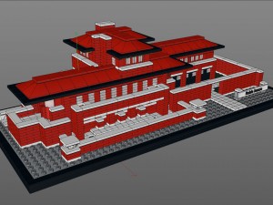 lego 3d robie house Modèle 3D