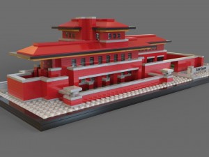 lego 3d robie house Modèle 3D