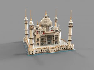 lego mosque vr - ar - low-poly 3D Model