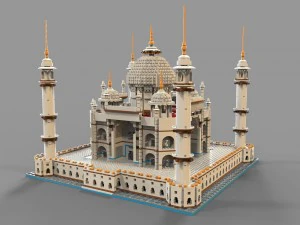 lego mosque vr - ar - low-poly 3D Model