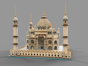 lego mosque vr - ar - low-poly 3D Model