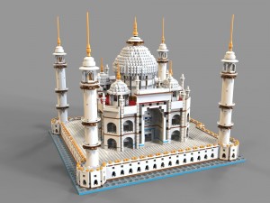 lego mosque vr - ar - low-poly 3D मॉडल
