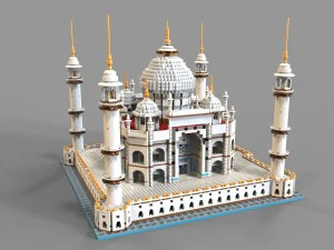 lego mosque vr - ar - low-poly 3D Model