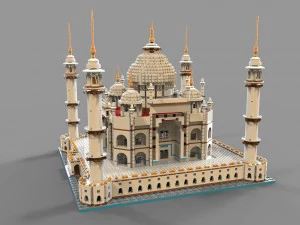 lego mosque vr - ar - low-poly 3D Model