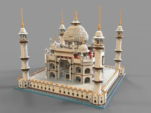 lego mosque vr - ar - low-poly 3D Model