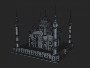 lego mosque vr - ar - low-poly 3D मॉडल
