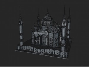 lego mosque vr - ar - low-poly 3D मॉडल