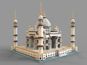 lego mosque vr - ar - low-poly 3D Model