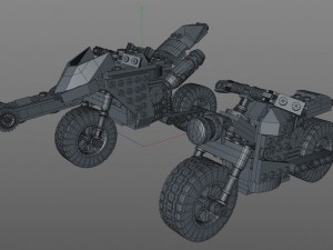 lego motorcycles pack 2 3D मॉडल